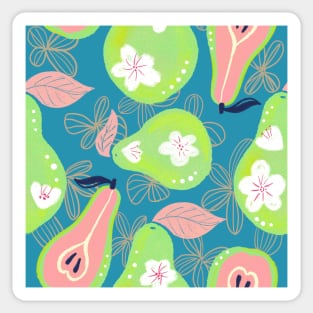 Pear florals Sticker